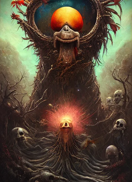 Prompt: the dodo, death tarot card, highly detailed, cinematic, 8 k, by megan duncanson, benjamin lacombe, adrian borda, stanley artgermm, tom bagshaw, craig mullins, carne griffiths, ayami kojima, beksinski, giger, trending on deviantart, hyper detailed, horror, full of colour