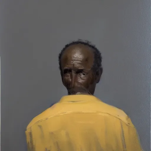 Prompt: a painting of a elder man by Lynette Yiadom-Boakye . details, smooth, sharp focus, illustration, realistic, cinematic, artstation, award winning, rgb , unreal engine, octane render, cinematic light, macro, depth of field, blur, red light and clouds from the back, highly detailed epic cinematic concept art CG render made in Maya, Blender and Photoshop, octane render, excellent composition, dynamic dramatic cinematic lighting, aesthetic, very inspirational, arthouse.