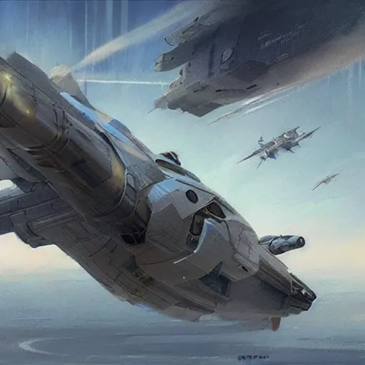 Image similar to Experimental Variable Inner-System Heavy Special Dropship, concept art by Doug Chiang, trending on cgsociety