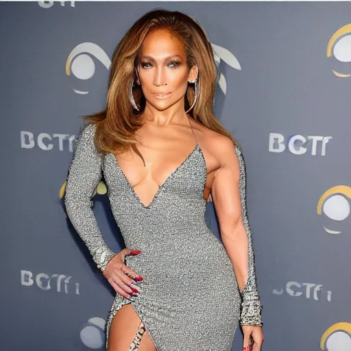 Image similar to full body photo of jennifer lopez in the shape of a cob