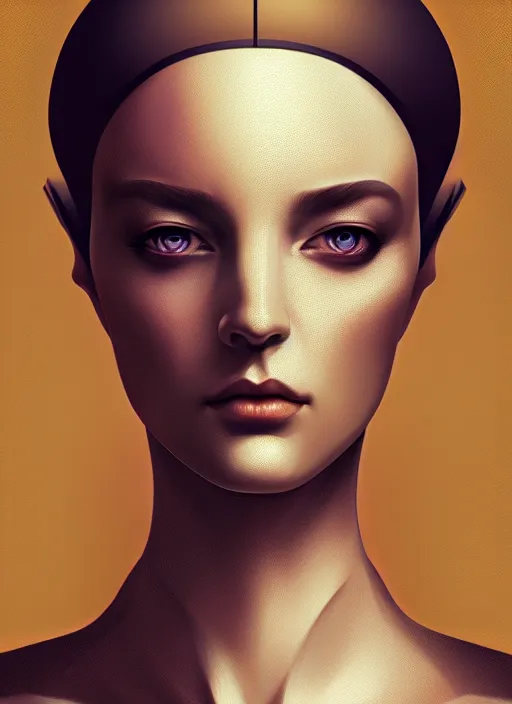 Image similar to symmetry, portrait of female android, intricate, elegant, highly detailed, digital painting, artstation, concept art, smooth, sharp focus, illustration, art by fra angelico and greg ruthkowski