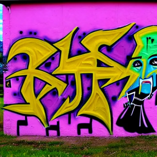 Image similar to transylvanian folk art, in the style of graffiti, made by jr