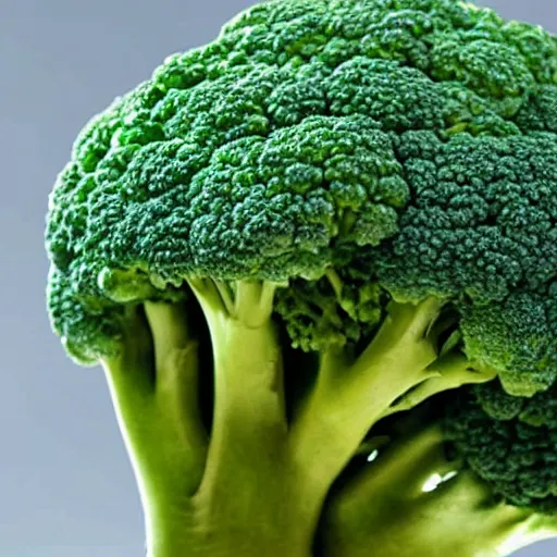 Image similar to A head of broccoli complaining about the weather