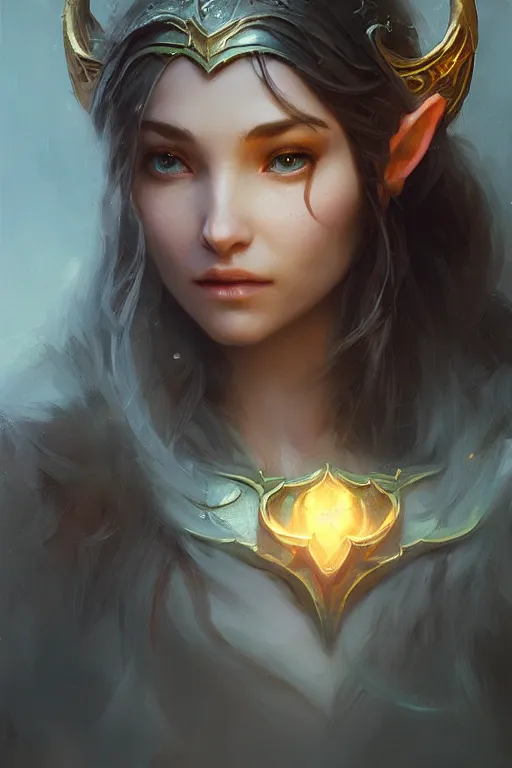 Prompt: filigree frame, elven, dwarven, magic, hearthstone, artstation, volumetric light from jeremy lipkin and michael garmash, craig mallism, artgerm, unreal engine