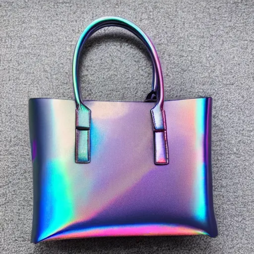 a designer bag iridescent color fashion shooting Stable