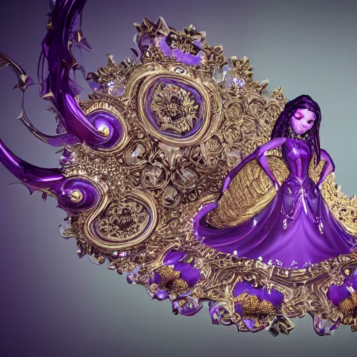 Image similar to princess of amethyst, ornate, intricate, hyper detailed, stunning, surreal, 4 k, octane render