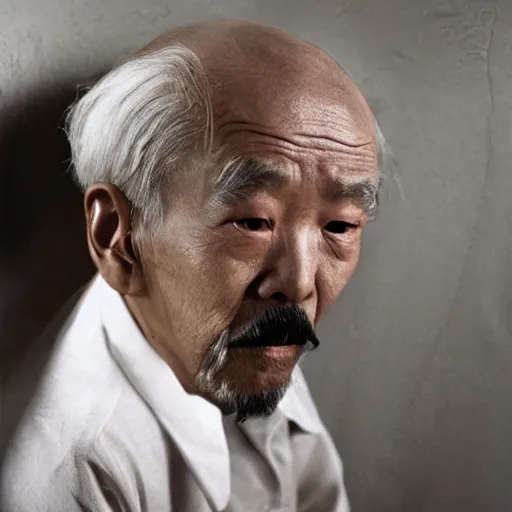 Prompt: old man in hitch joongwon, by charles jeong, tjalf sparnaay, gottfried helnwein, roberto bernardi, emanuele dascanio