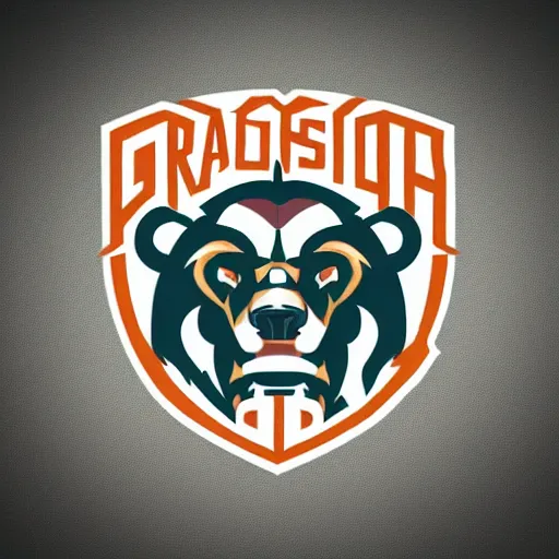 Image similar to concept logo design for a grizzley bears football team