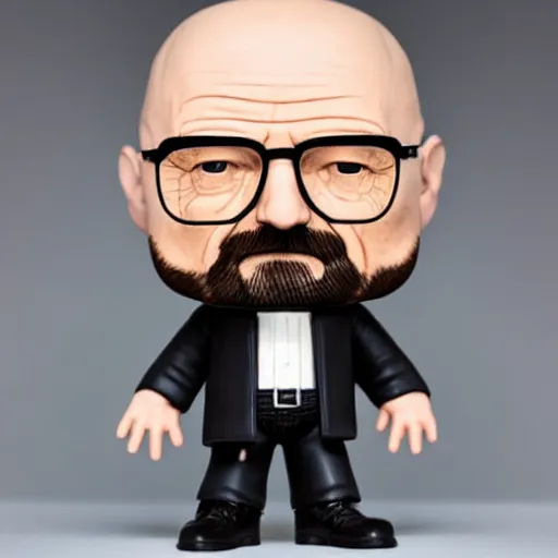 Image similar to Walter White Funko Pop, professional product photo