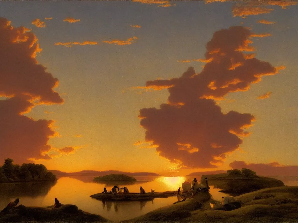 Image similar to 🌅 by george caleb bingham