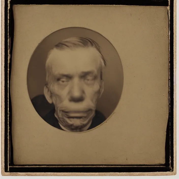 Image similar to facial portrait of donald duck, 1 9 2 1, ambrotype, by george s. cook, award winning