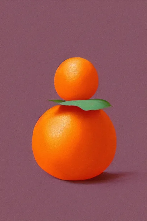 Image similar to painting of an orange in the style of hsiao - ron cheng