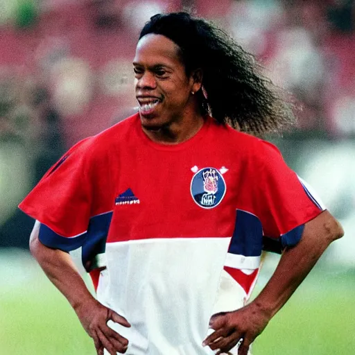 Image similar to photograph, Ronaldinho playing for AFC Ajax Amserdam