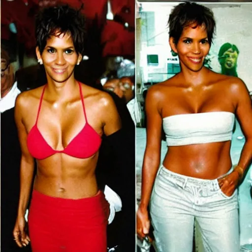 Image similar to halle berry as a berry fruits