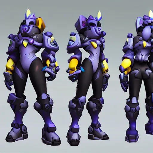 Image similar to overwatch character design Blizzard pixar 3d maya engine