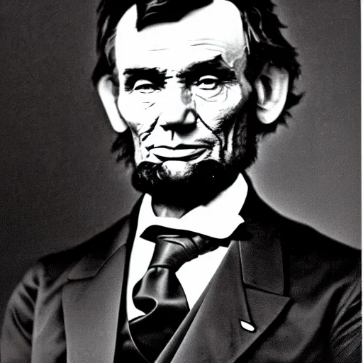 Prompt: abraham lincoln 1980s high school yearbook pictures