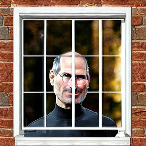 Image similar to steve jobs opening casement window