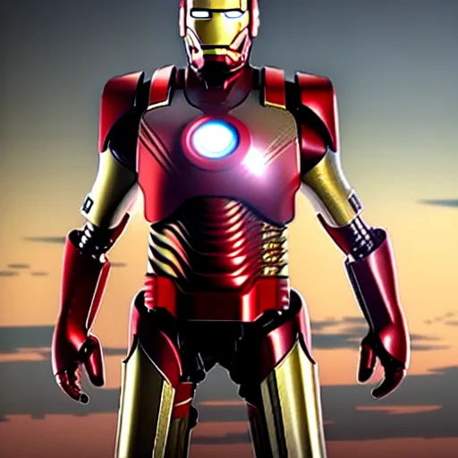 Image similar to mr. bean as ironman in the avengers movie. movie still. cinematic lighting.