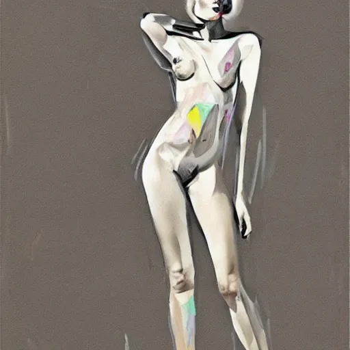 Prompt: abstract full body line sketch by art frahm, vladimir volegov, pablo picasso