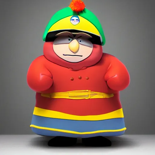 Image similar to ultra realistic 4 k photorealistic eric cartman from southpark