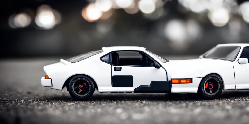 Image similar to Hot Wheels, A80 Supra, cinematic, 8k, depth of field, bokeh.