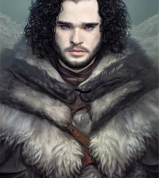 Image similar to John Snow, highly detailed, centered, digital painting, artstation, concept art, smooth, sharp focus, illustration, art by artgerm and donato giancola and Joseph Christian Leyendecker, Ross Tran, WLOP