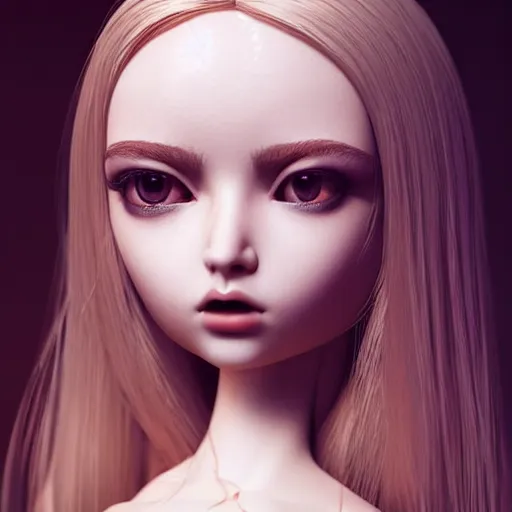 Prompt: Beautiful girl face ball joint doll, long shiny hair, intricate detailed, cracked lines repaired with kintsugi, symmetrical face, sharp focus, octane render, high quality, 8k, volumetric lighting, on black background, trending on pinterest