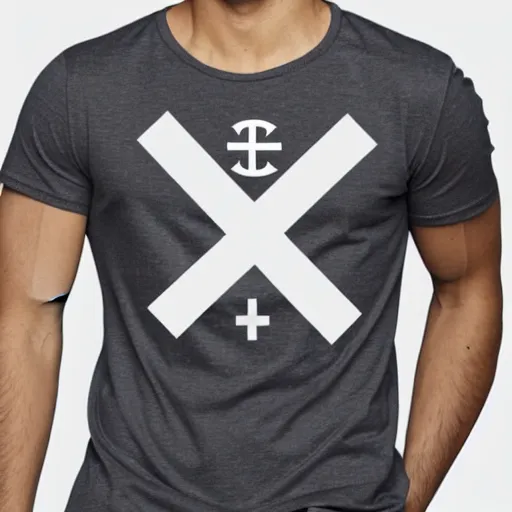 Image similar to the symbol © crossed out on a t-shirt