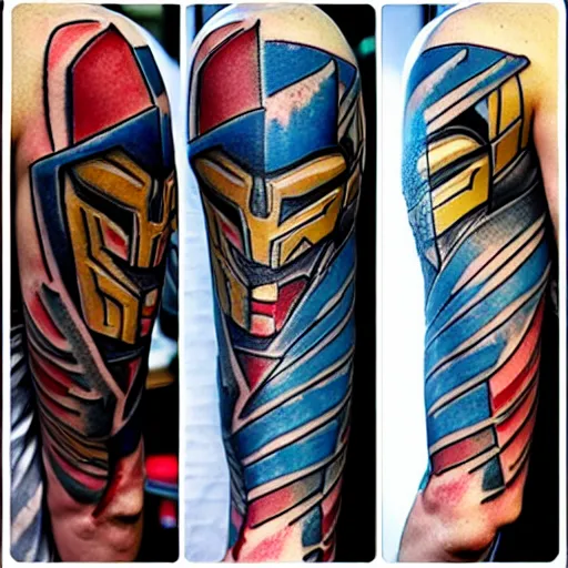 Alchemy Tattoo Arts Optimus Prime tattoo by Paul Tochluk