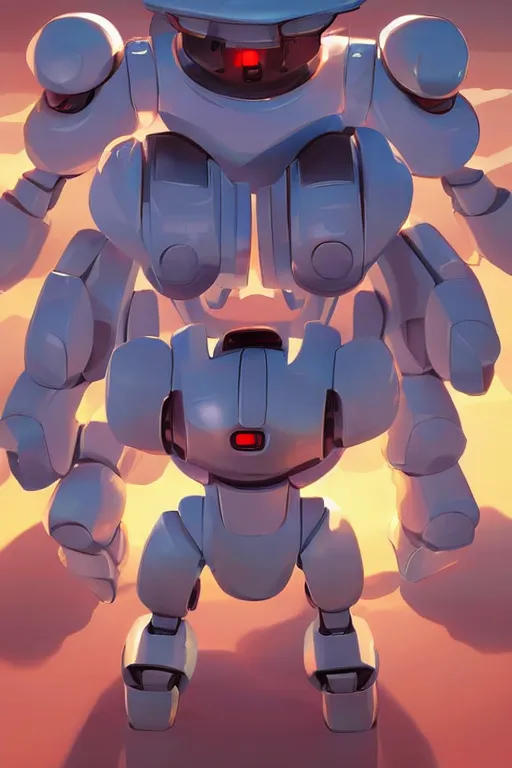 Image similar to metabots medabots medarotto medarot robot minimalist comics, behance hd by jesper ejsing, by rhads, makoto shinkai and lois van baarle, ilya kuvshinov, rossdraws global illumination ray tracing hdr radiating a glowing aura