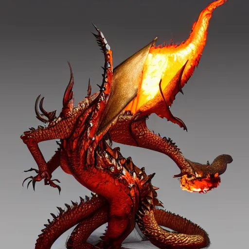 fire type dragon pokemon, 3d, studio lighting, Stable Diffusion