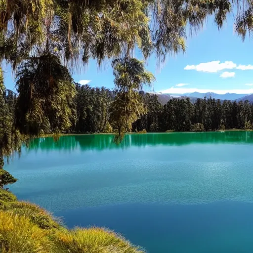 Prompt: emerald lakes in new zealand