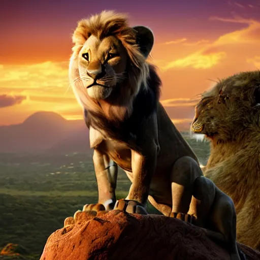 Image similar to live action disney lion king movie with house cats, high detail 8k resulution, oscar award winning, cinematc lighting, anatomically correct