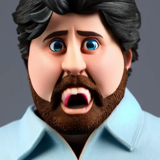 Image similar to youtuber Jontron action figure, 4k photo