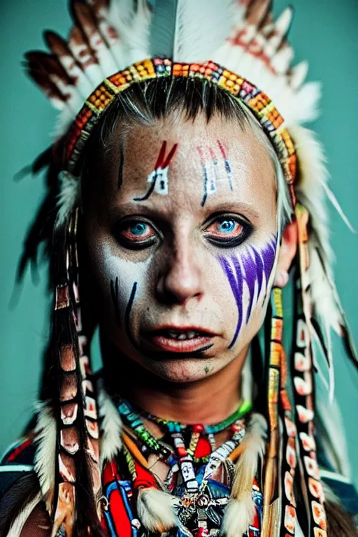 Photo of Native American indian woman Yolandi Visser, | Stable ...