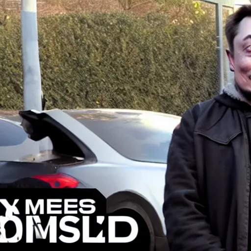 Prompt: homeless man elon musk, the streets, 4k, award-winning cinematography