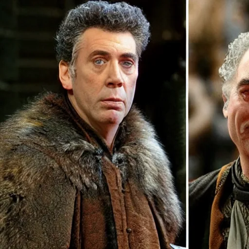 Image similar to kramer from seinfeld in the world of a song of ice and fire