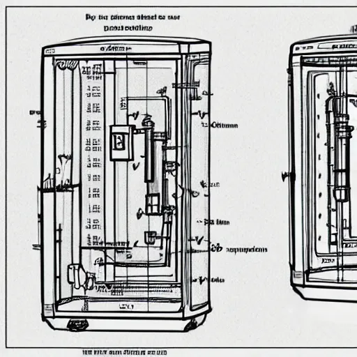 Image similar to detailed schematics to a time machine