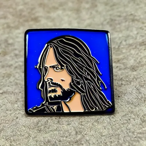 Prompt: aragorn enamel pin