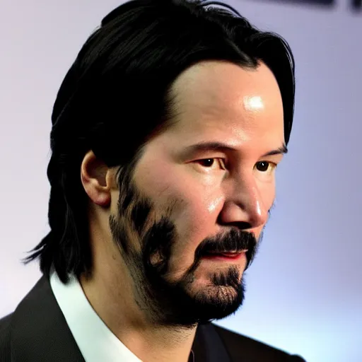 Image similar to keanu reeves as a robot