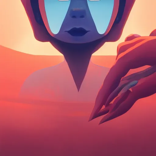 Image similar to face icon stylized minimalist close encounters of the third kind, loftis, cory behance hd by jesper ejsing, by rhads, makoto shinkai and lois van baarle, ilya kuvshinov, rossdraws global illumination