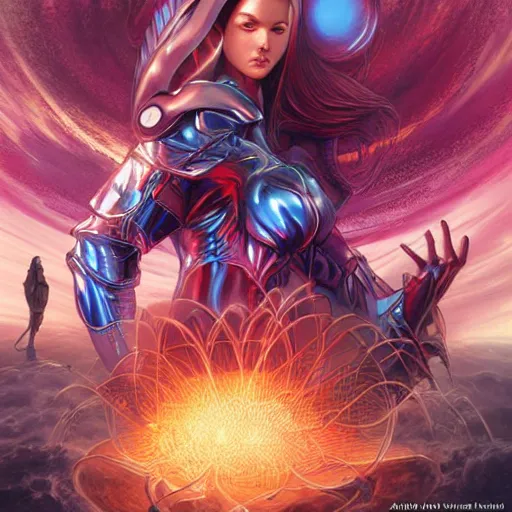 Image similar to the destroyer of worlds, artwork by artgerm, art by Moebius and David Hardy