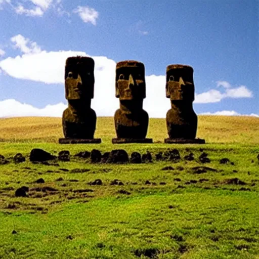 Image similar to icon design of a moai from easter island