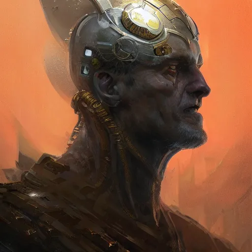 Prompt: mechanical king of multiverse, portrait, elden ring, by greg rutkowski