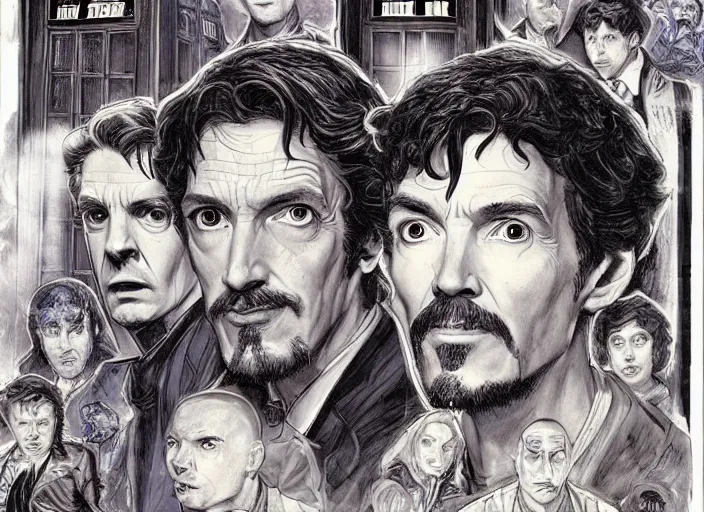 Image similar to a highly detailed [ doctor who!!!!!! ] portrait of stephen strange, james gurney, james jean