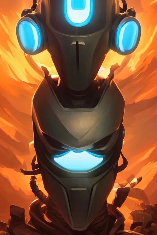 Image similar to epic mask helmet robot ninja portrait stylized as fornite style game design fanart by concept artist gervasio canda, behance hd by jesper ejsing, by rhads, makoto shinkai and lois van baarle, ilya kuvshinov, rossdraws global illumination radiating a glowing aura global illumination ray tracing hdr render in unreal engine 5