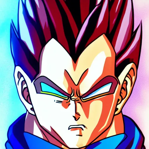 Image similar to majin vegeta fan art