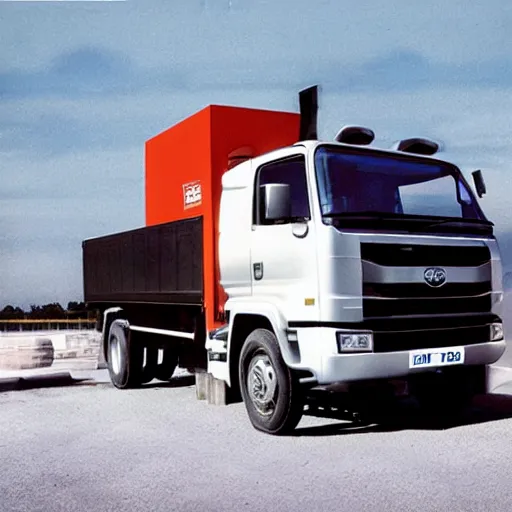 Image similar to A lorry/truck designed and produced by Toyota, promotional photo