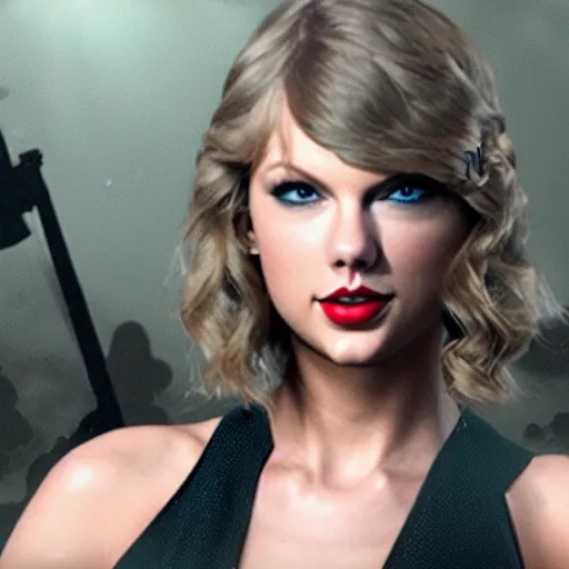 Image similar to Taylor Swift in Call of Duty, 4k