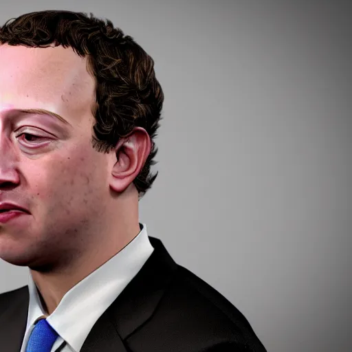 Prompt: mark zuckemberg crying, photorealistic, ultra detailed, 8 k